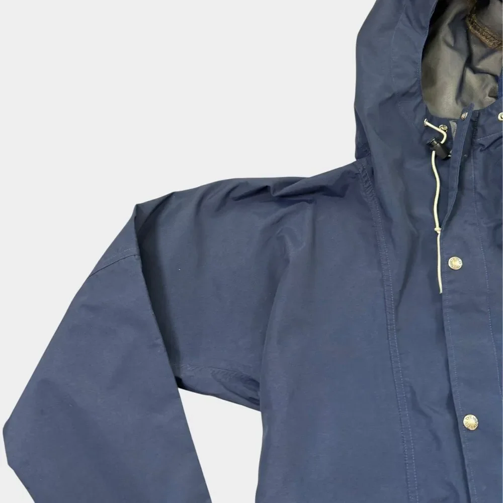 Vtg North Face Brown Label Gore-Tex Mountain Parka Jacket USA Made Blue Mens M